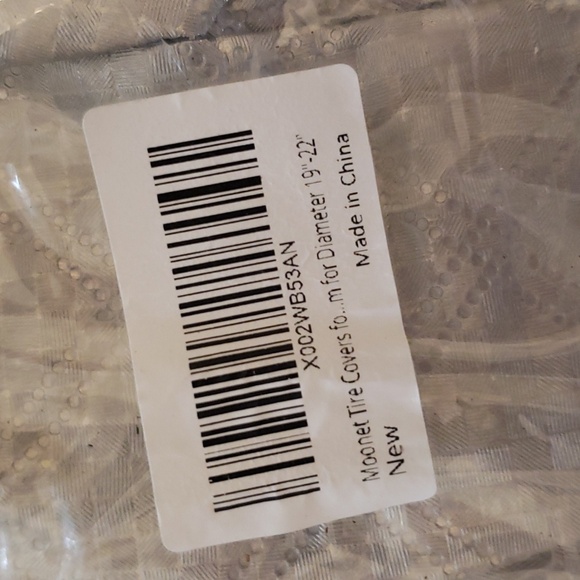 NEW Pair Moonet Reflective Tire Covers Size 19-22" for Golfcart Trailer etc - Picture 4 of 5